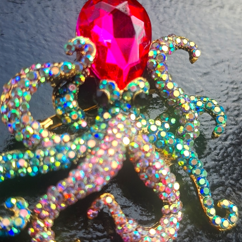 Octopus Brooch - Picture 3 of 4
